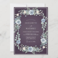 Pflaume Stahl Grün Hochzeit