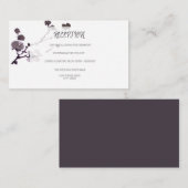 Pflaume sumie begleitkarte (Vorne/Hinten)