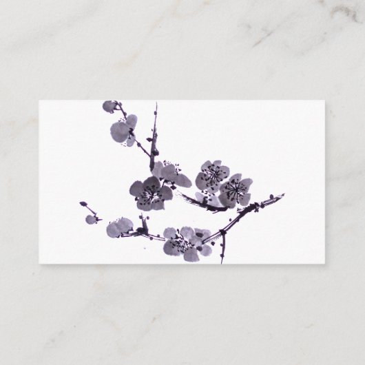 Pflaume sumie begleitkarte (Rückseite)