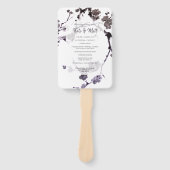 Pflaume sumie fächer (Vorderseite)