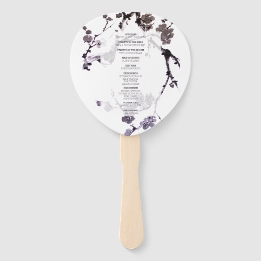 Pflaume sumie fächer (Rückseite)