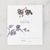Pflaume sumie platzkarte (Außenseite Aufgefaltet)