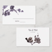 Pflaume sumie platzkarte (Vorne/Hinten)