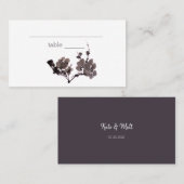 Pflaume sumie platzkarte (Vorne/Hinten)