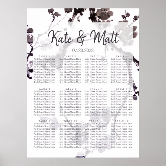 Pflaume sumie poster (Vorne)