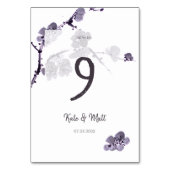 Pflaume sumie tischnummer (Rückseite)