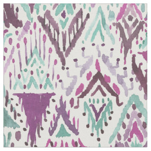 Pflaume triumphierendes Boho schickes Stammes- Stoff