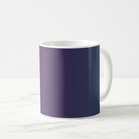 Pflaume Twilight - Elegante Pflaumenblauer Tasse (VorderseiteRechts)