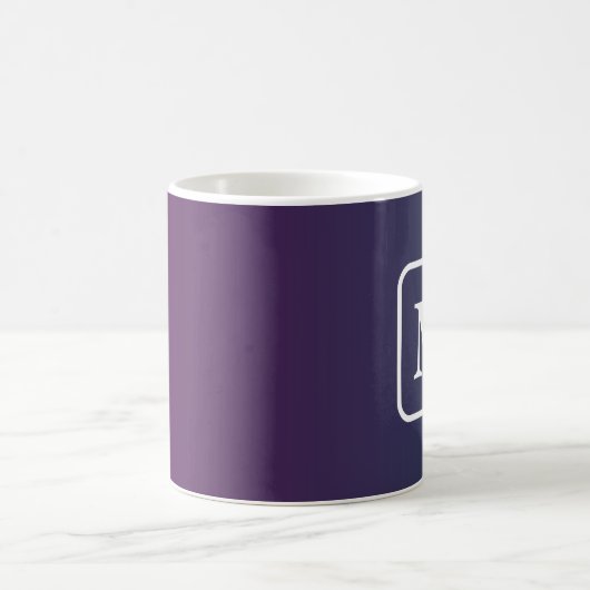 Pflaume Twilight - Monogram Gradient Coffee Tasse (Mittel)