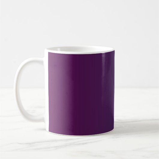 Pflaume Twilight - Monogram Gradient Coffee Tasse (Links)