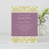 PFLAUME U. LIMONE WEDDING EINLADUNG DES (Stehend Vorderseite)
