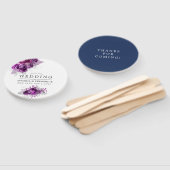 Pflaume und Gastgeschenk Hochzeit für Wasserfarben Fächer (Non-assembled)