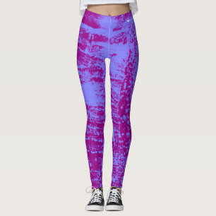 Pflaume und Leggings aus blauem Grau mit Motchelmo