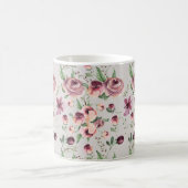Pflaume und Mauve Rose Zeitgenössische Tasse für B (Mittel)