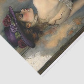 Pflaume und Perl-Rose Seidenpapier (Ausschnitt)