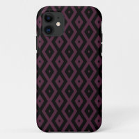 Pflaume und schwarze Diamantmuster