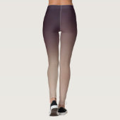 Pflaume und Taupe Leggings (Rückseite)