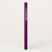 Pflaume und weiße Streifen Case-Mate iPhone Hülle (Hinten/Links)