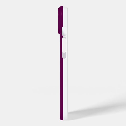 Pflaume und weiße Streifen Case-Mate iPhone Hülle (Rückseite / Links)