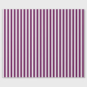 Pflaume und weiße Streifen Geschenkpapier (Flach)