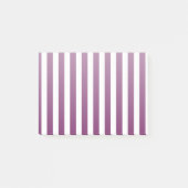 Pflaume und weiße Streifen Post-it Klebezettel (Vorderseite)