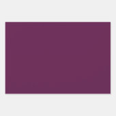 Pflaume (Vollfarbe)  Geschenkpapier Set (Vorderseite 2)