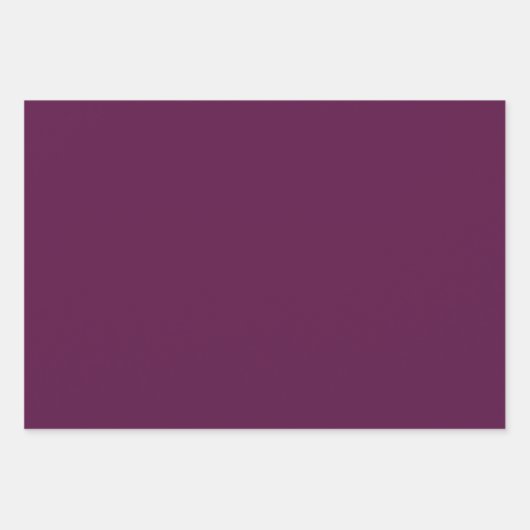 Pflaume (Vollfarbe)  Geschenkpapier Set (Vorderseite 2)