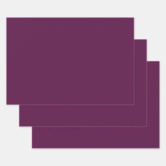 Pflaume (Vollfarbe)  Geschenkpapier Set (Set)