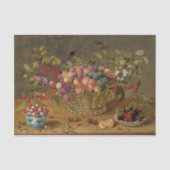 Pflaumen, Aprikosen, Kirschen und Johannisbeeren i Seidenpapier (Vorderseite)