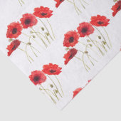 Pflaumen Aquarellrote Blume Blumenkohl Wildblumen Seidenpapier (Detail)