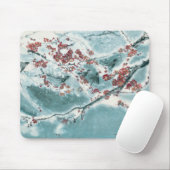 Pflaumen-Blüte im Schnee Mousepad (Mit Mouse)