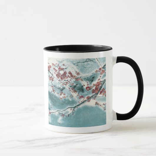 Pflaumen-Blüte im Schnee Tasse (Rechts)