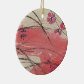 Pflaumen-Blüten-Gras Keramik Ornament (Rechts)