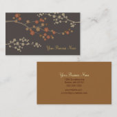 Pflaumen-Blüten-kundenspezifisches Visitenkarte (Vorne/Hinten)