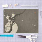 Pflaumen-Blüten nachts durch Ohara Koson elegant Seidenpapier (Handwerk)