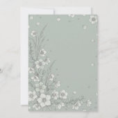 Pflaumen-Christrose-Eukalyptus-Botanische-Hochzeit Einladung (Rückseite)