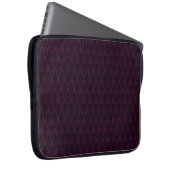 Pflaumen-Damast-Laptop-Hülse Laptopschutzhülle (Vorne Rechts)