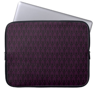 Pflaumen-Damast-Laptop-Hülse Laptopschutzhülle