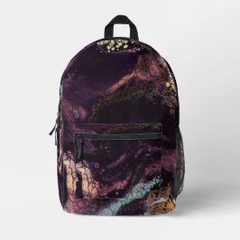 Pflaumen der Tiefen Bedruckter Rucksack