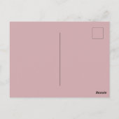 Pflaumen Doodle in Tinte und Aquarellfarben Postka Postkarte (Rückseite)