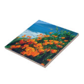 Pflaumen entlang der Pazifikküste bei Big Sur Fliese (Seite)