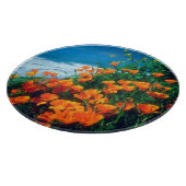 Pflaumen entlang der Pazifikküste bei Big Sur Schneidebrett (Ecke)