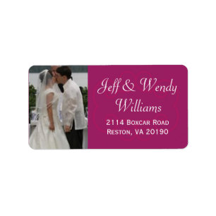 Pflaumen-Foto-Aufkleber Adressaufkleber