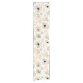 Pflaumen Gelbe graue Wasserfarbe Kurzer Tischläufer (Vorderseite)