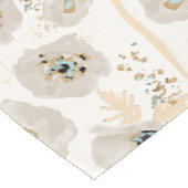 Pflaumen Gelbe graue Wasserfarbe Kurzer Tischläufer (Ecke)