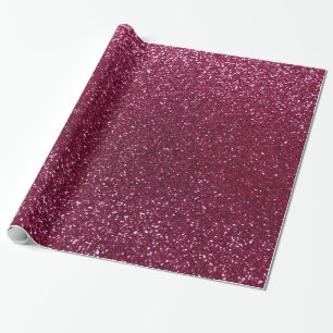 Pflaumen-Glitter Geschenkpapier
