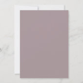 Pflaumen-Grau-Etherische-Anemone-Hochzeit Einladung (Rückseite)