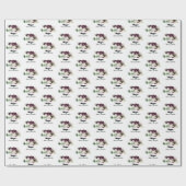 Pflaumen Hochzeit Brausebad Geschenkpapier (Flach)