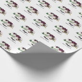 Pflaumen Hochzeit Brausebad Geschenkpapier (Ecke)