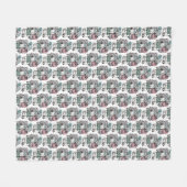 Pflaumen in Tinte und Wasserfarbe Fleecedecke (Vorderseite (Horizontal))